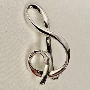 Sarah Coventry Brooch Silver Tone S